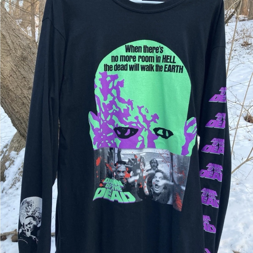 Graveyard Goods Dawn Of The Dead Long Sleeve Shirt Men’s Large RARE Limited